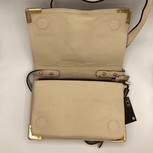 MASSIMO DUTTI CREAM LEATHER CROSSBODY - Picture 10 of 16